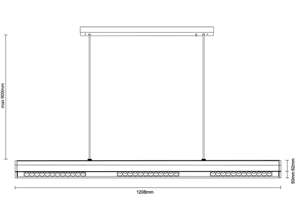 LINIA corp de iluminat suspendat 1200 - 10003 6