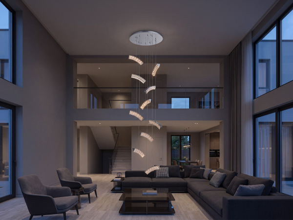 Lampa de tavan suspendată din cristal LETICIA - V30126 1