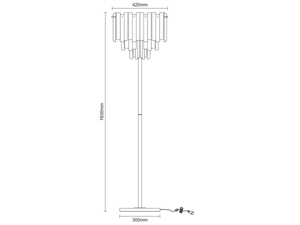 Lampa de podea CONGELATO 1600 - V20137 6