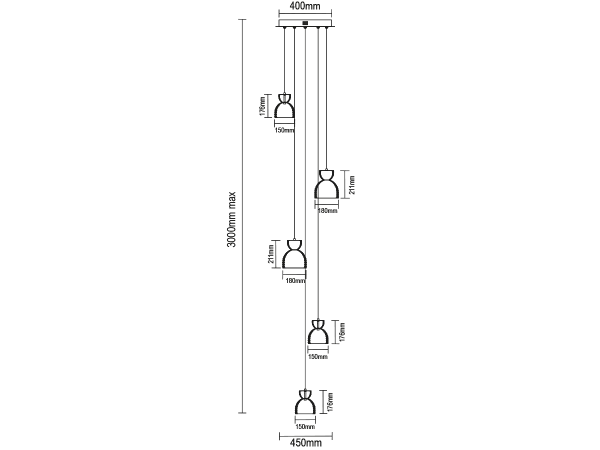Lampa de cristal suspendată KATRIA - V30045 8
