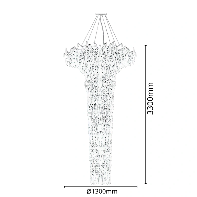 GOCCIA candelabru suspendat din cristal 3300 - V20035 6