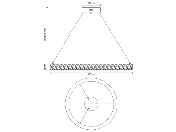 SARITA candelabru suspendat din cristal 800 - V30143 7