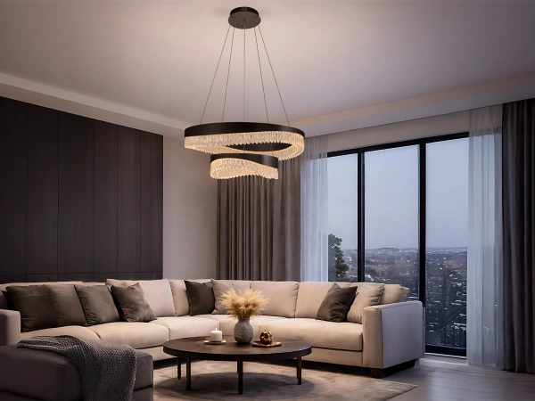 AURORA candelabru suspendat din cristal 800+450 - V30078 3