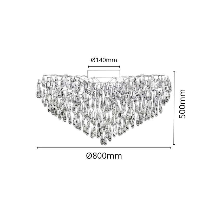 GOCCIA candelabru de cristal 800 - V20032 5