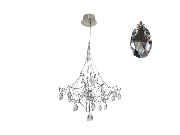 Lustră suspendată din cristal JOYA 600 - V40072S