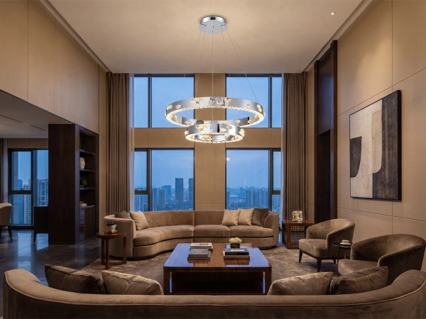 Candelabru de cristal suspendat CLARIS 800+480 - V30006 2