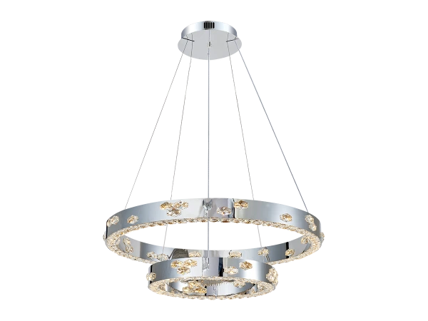 Candelabru de cristal suspendat CLARIS 800+480 - V30006 3