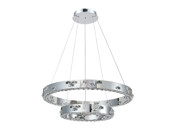 Candelabru de cristal suspendat CLARIS 800+480 - V30006