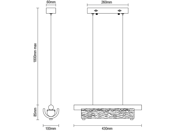 Candelabru suspendat CORTEZA 430 - V30031 7