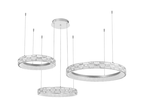 ALBERTO candelabru suspendat din cristal 820+620+550 - V30134