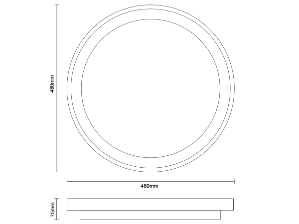 Plafonieră LINIA 480 - 10016 8