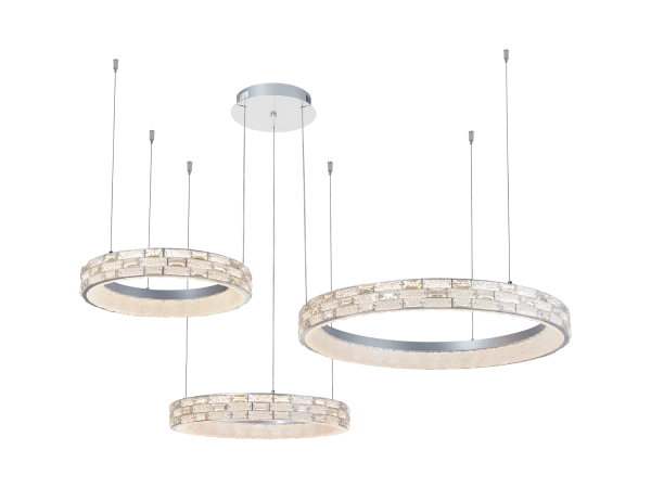 ALBERTO candelabru suspendat din cristal 820+620+550 - V30134 3