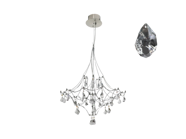 Lustră suspendată din cristal JOYA 600 - V40074S