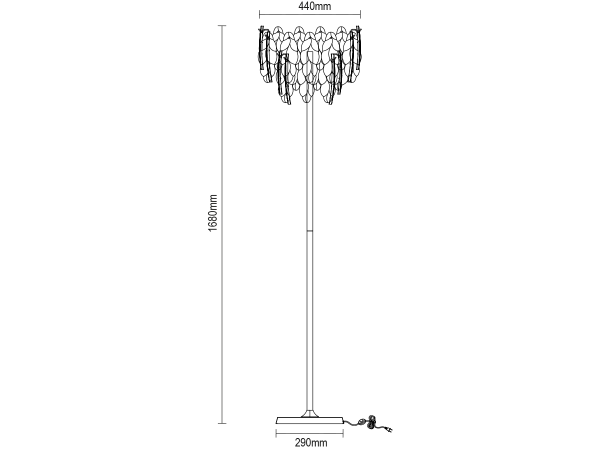Lampă de podea CHOREO 1680 - V20121 8
