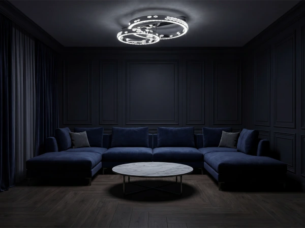 CLARIS plafon candelabru de cristal 800+600 - V30009 3