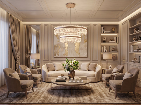 Lustră suspendată din cristal ROCOCO 950+600 - V30105 1