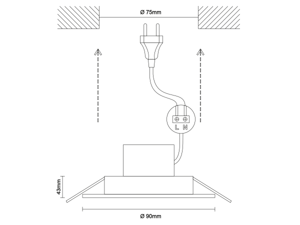 Plafonieră LINIA- 10017 5