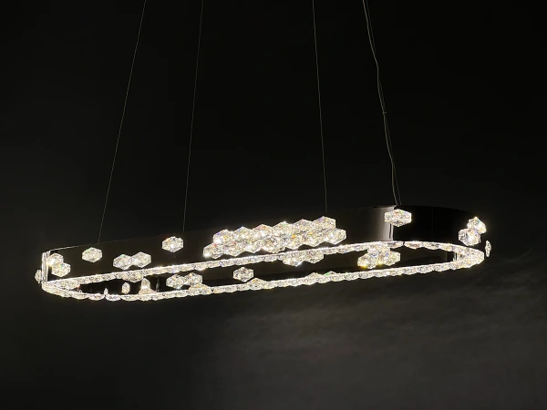 Candelabru de cristal suspendat CLARIS 1100x320 - V30003 4