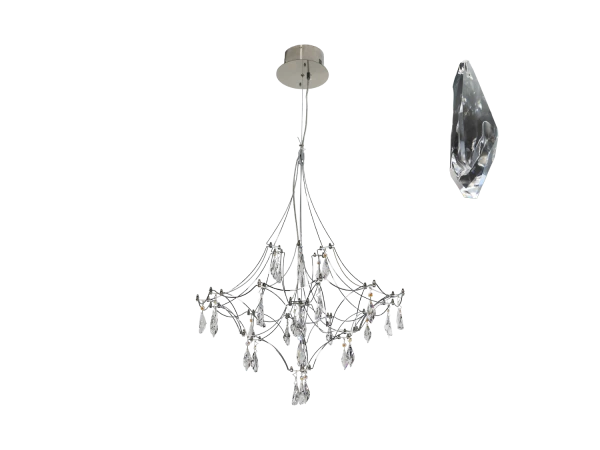 Lustră suspendată din cristal JOYA 600 - V40075S