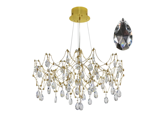 Lustră suspendată din cristal JOYA 730 - V40042S