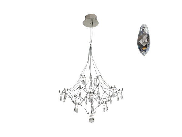 Lustră suspendată din cristal JOYA 600 - V40076S