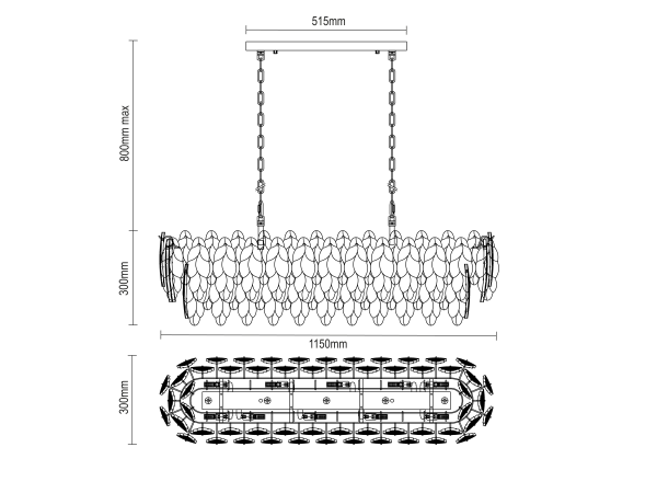 Candelabru suspendat CHOREO 1150 - V20114 10