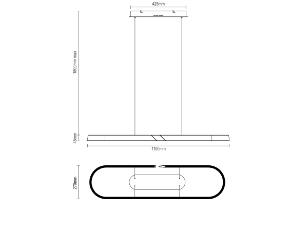 Lampa suspendată XAVIER 1100 - V10107 8