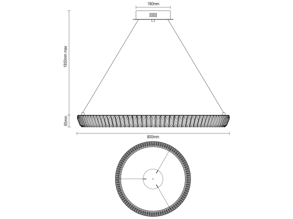 LETICIA candelabru suspendat din cristal 800 - V30123 6