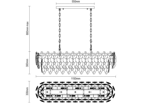 Candelabru suspendat CHOREO 1150 - V20114 9