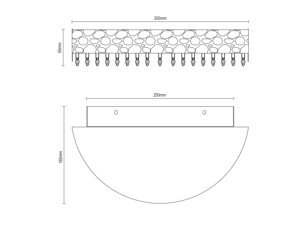 Lampa de perete din cristal SARITA 300 - V30146 7