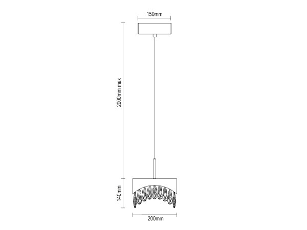 AURORA candelabru suspendat din cristal 200 - V30073 7