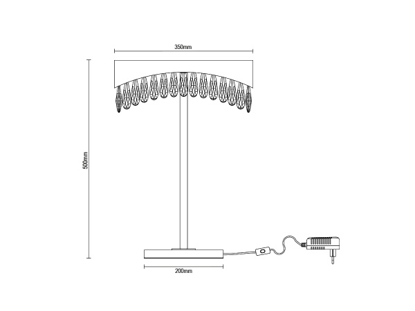 AURORA lampă de masă din cristal 500 - V30083 9
