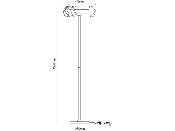 PIKASO lampă de podea din cristal 1550 - V30027 11