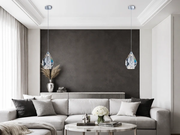 DIAMOR CLEAR lampă suspendată din cristal - V30051 2