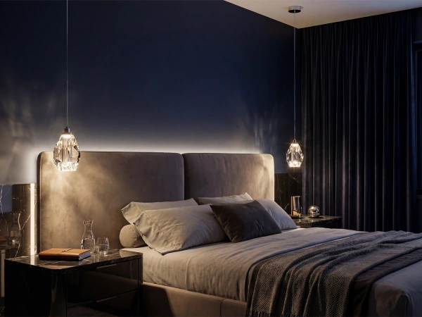 DIAMOR CLEAR lampă suspendată din cristal - V30051 1