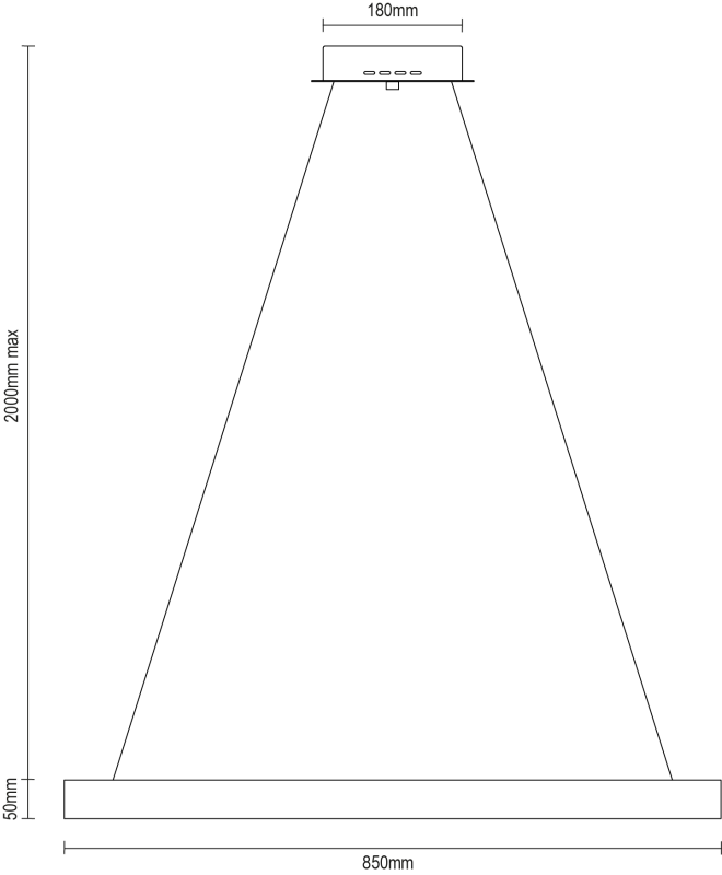 Lampa suspendată PATRIOT 850 - V10227 8