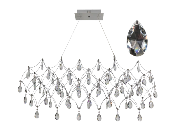 Lustră suspendată din cristal JOYA 900 - V40012S