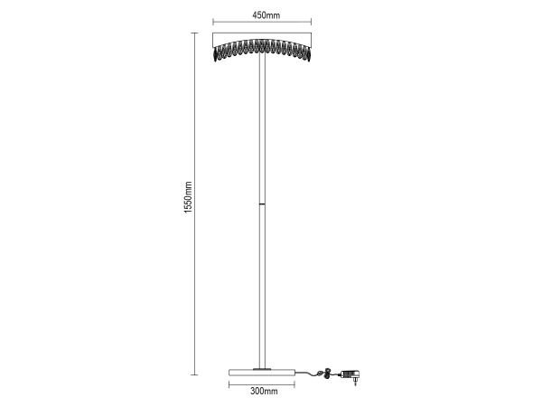 AURORA lampă de podea din cristal 1550 - V30084 8