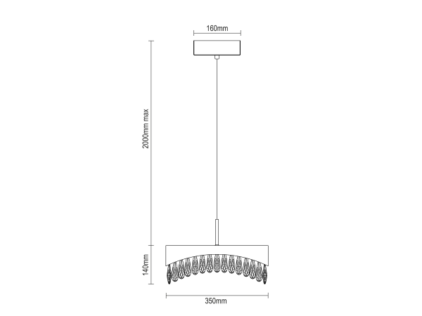 AURORA candelabru suspendat din cristal 350 - V30074 8