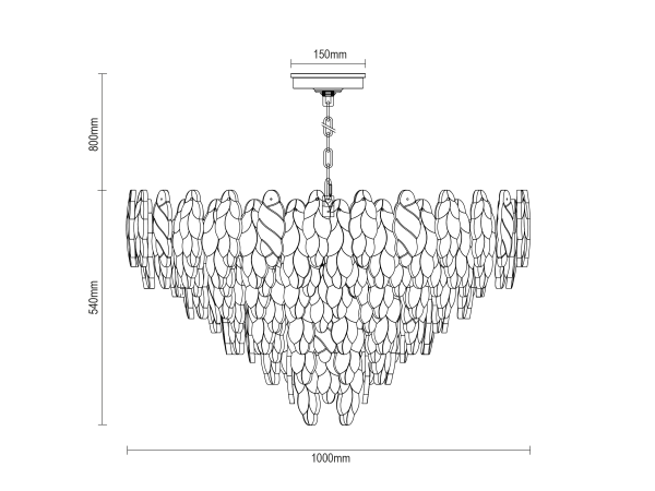 Candelabru suspendat CHOREO 1000 - V20117 11