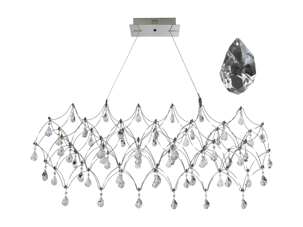 Lustră suspendată din cristal JOYA 900 - V40014S
