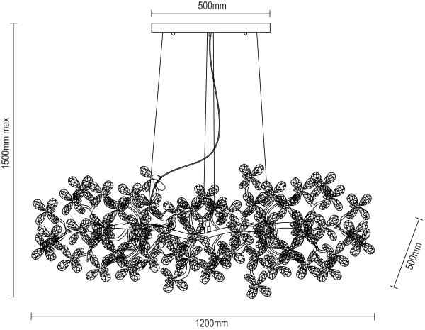 CATALEYA candelabru suspendat din cristal 1200x500 - V20021 6