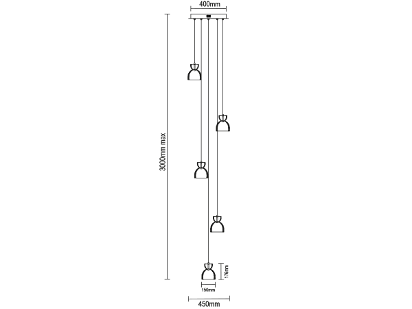 Lampa de cristal suspendată KATRIA - V30044 6
