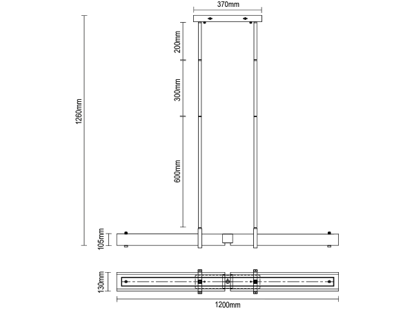 CORTEZA candelabru suspendat 1200 - V30032 6
